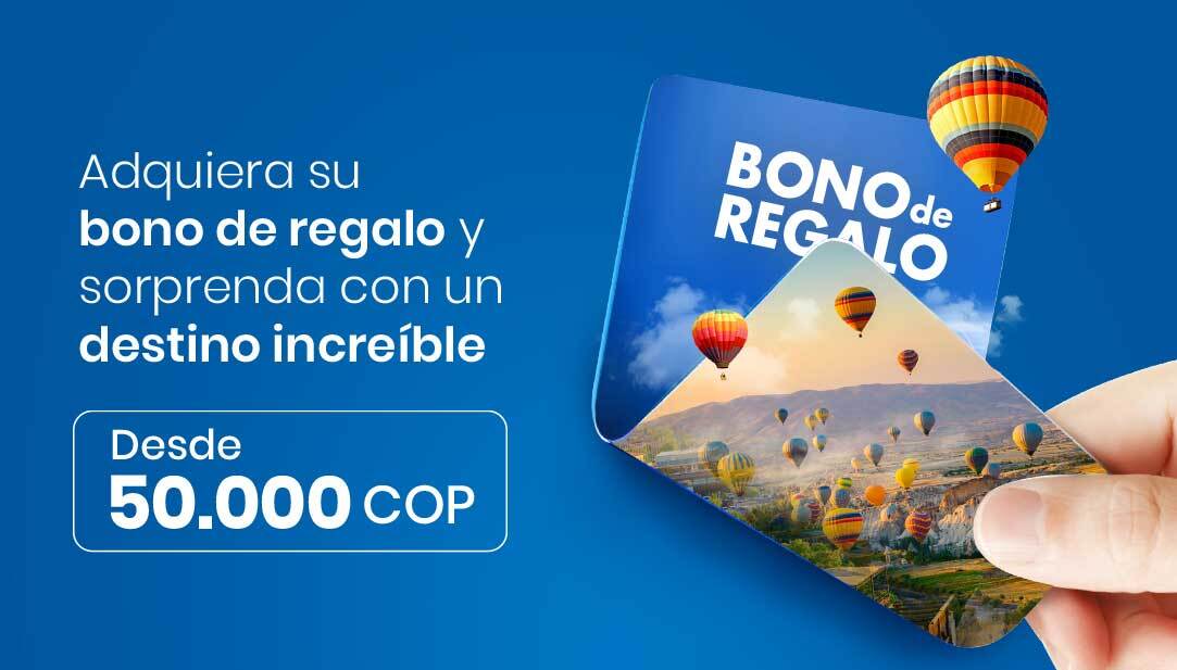 Bono de regalo viajes Aviatur